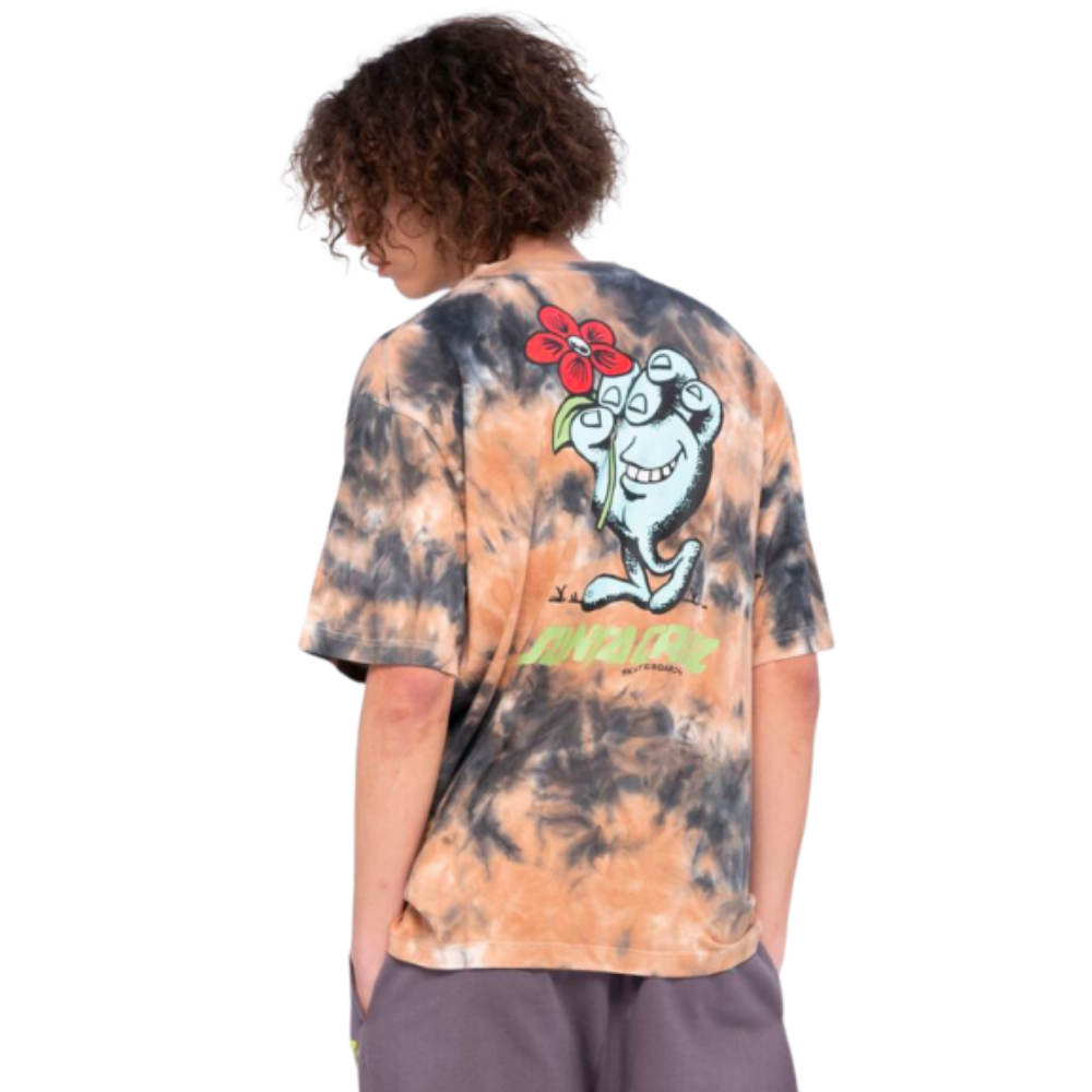 Camo Tie Dye Short Sleeve Tee - Brown