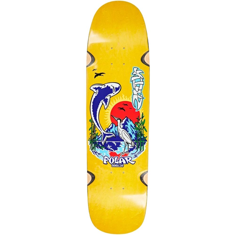Polar Shin Sanbongi Mt. Fuji Yellow 8.75 Skateboard Deck – Stoked Boardshop