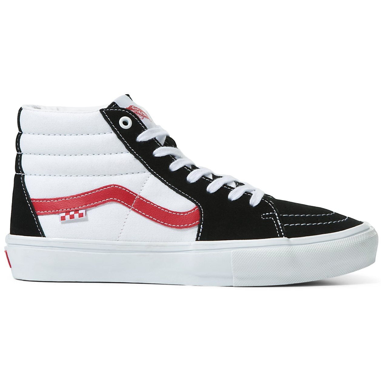 Vans Skate Sk8 Hi Athletic Black Red Stoked Boardshop