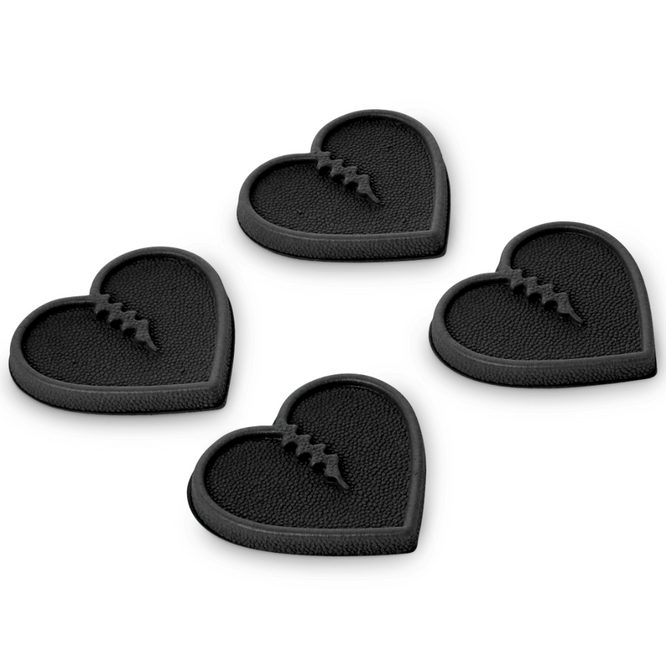 Mini Hearts Black