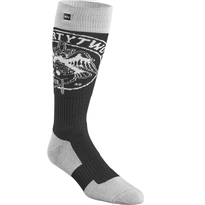 Halo Snowboard Sock Black/ White