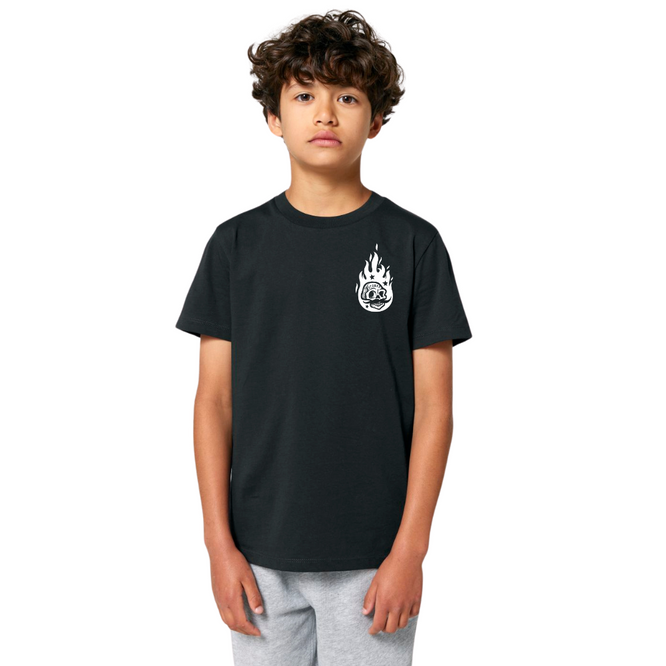 Kids Burning Man T-shirt Black