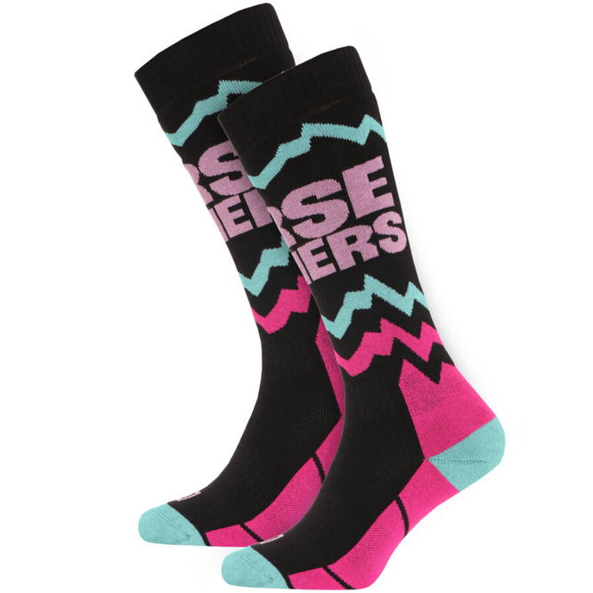 Kids Mitzi Snow Socks Black/Rose