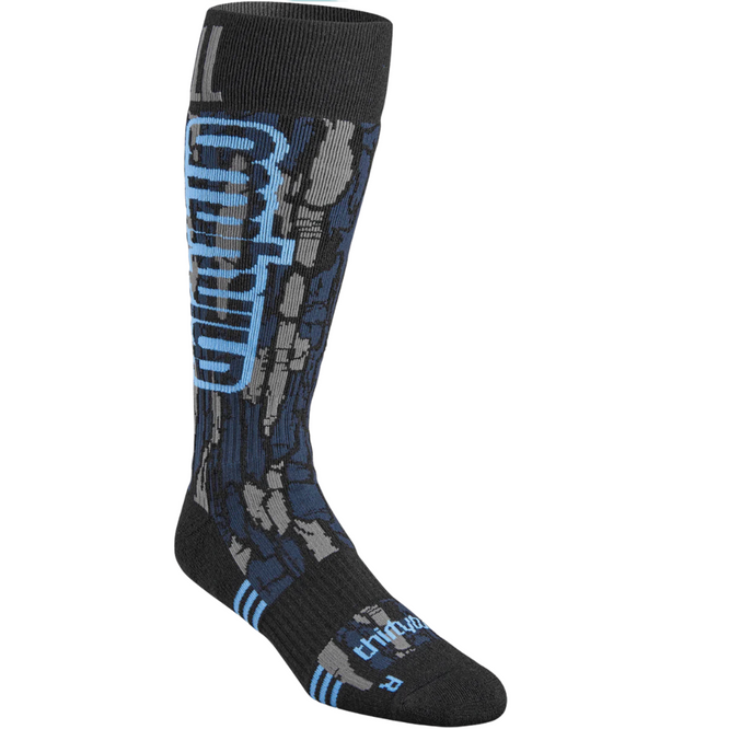 Signature Merino Sock Black/ Blue