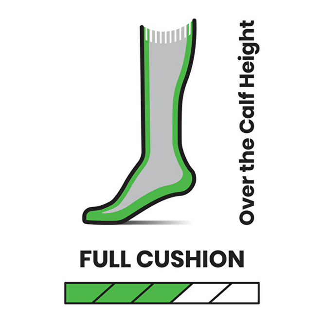 Full Cushion OTC Snowboard Socks Iguchi Charchoal