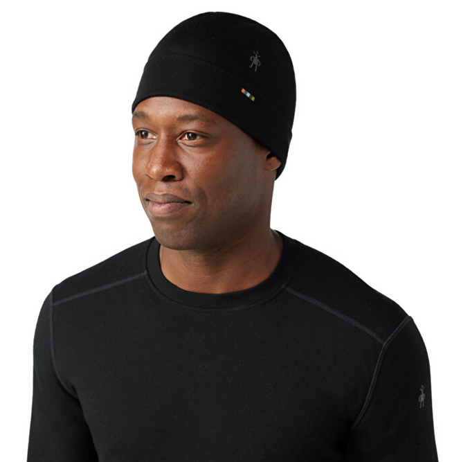 Thermal Merino Reversible Beanie Black