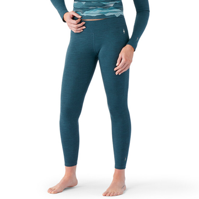 Womens Classic Thermal Merino baselayer bottom Twilight Blue Heather