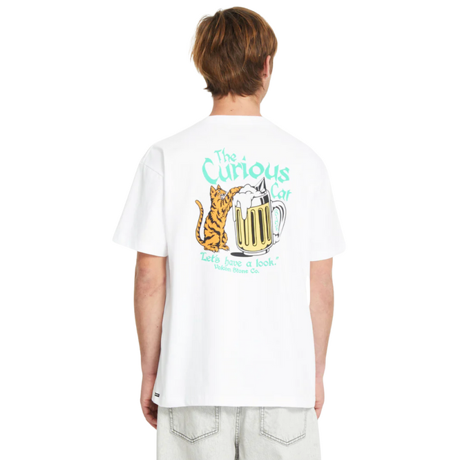 Curious Cat T-shirt White