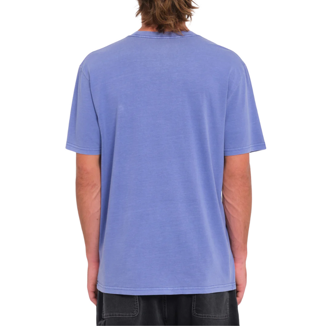 Solid Stone Embroidered T-shirt Ballpoint Blue