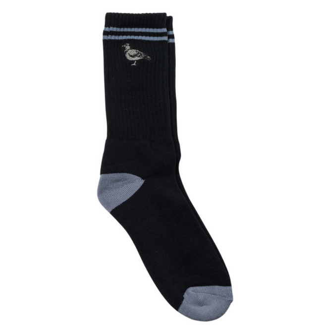 Basic Pigeon Emblem Socke Schwarz/Grau