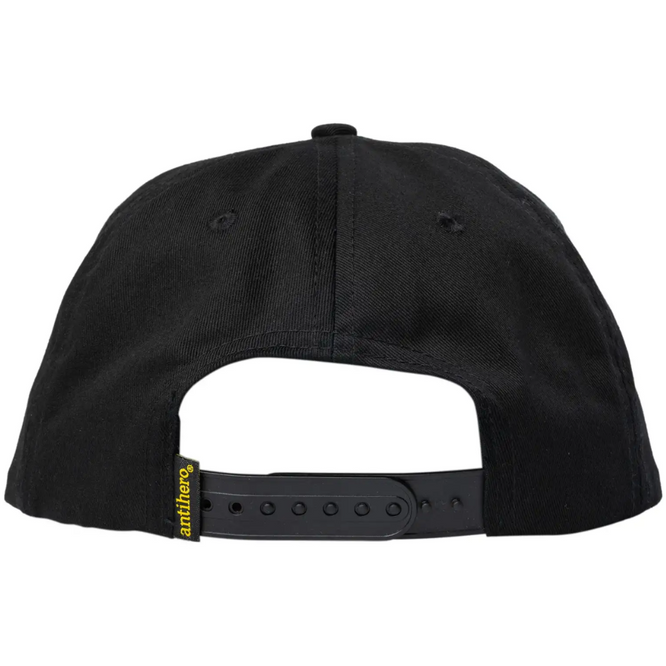 Eagle Round Adjustable Snapback Cap Black