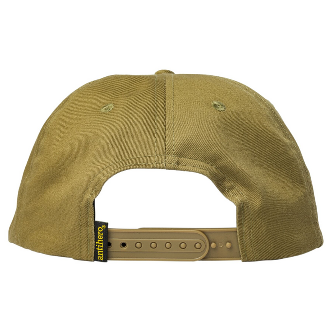 Pigeon Round Adjustable Snapback Cap Khaki