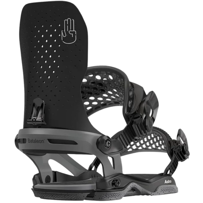 Astro AsymWrap Black 2025 Snowboard Bindings