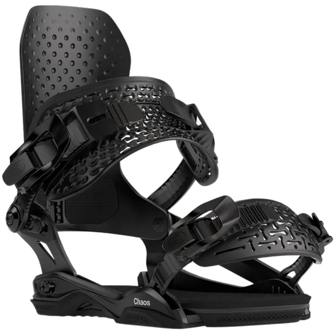 Chaos AsymWrap Black 2025 Snowboard Bindings