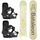 Womens Spirit 2025 Snowboard + Gata Black 2025 Snowboard Bindings