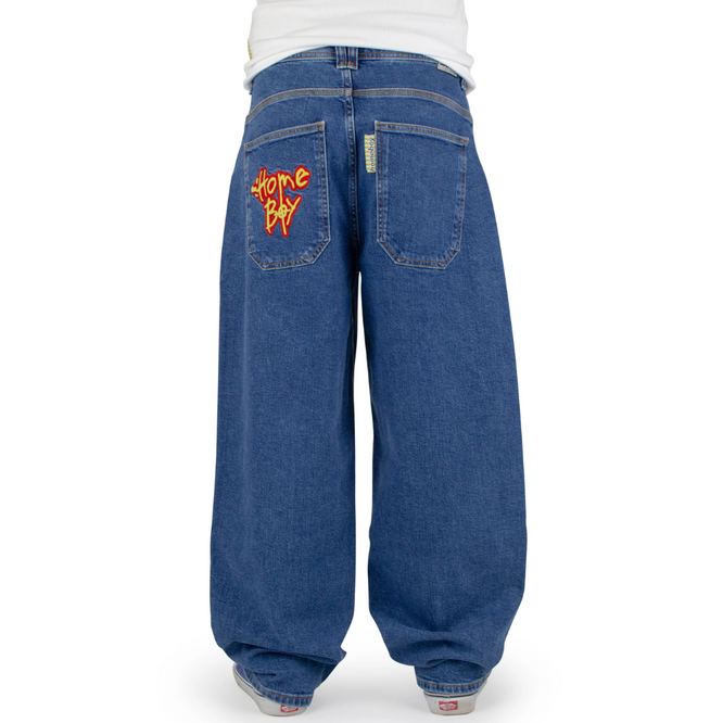 X-Tra Monster Pencil Denim Jeans Gewaschen Blau