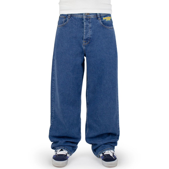 X-Tra Monster Pencil Denim Jeans Gewaschen Blau