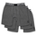 Dynasty Long 3-Pack Boxershorts Heather Grey