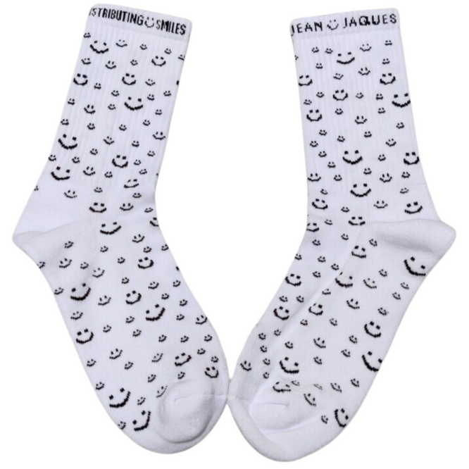 Pattern Socks White