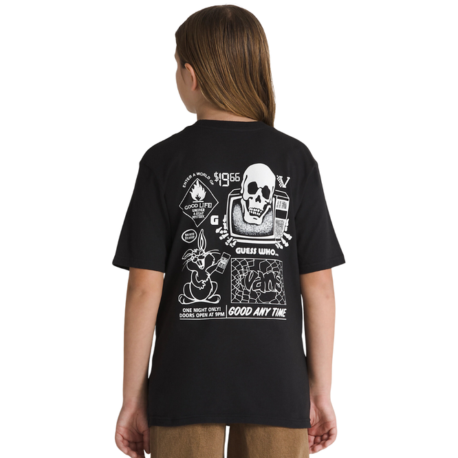 Kinder Crazy Eddy T-shirt Schwarz