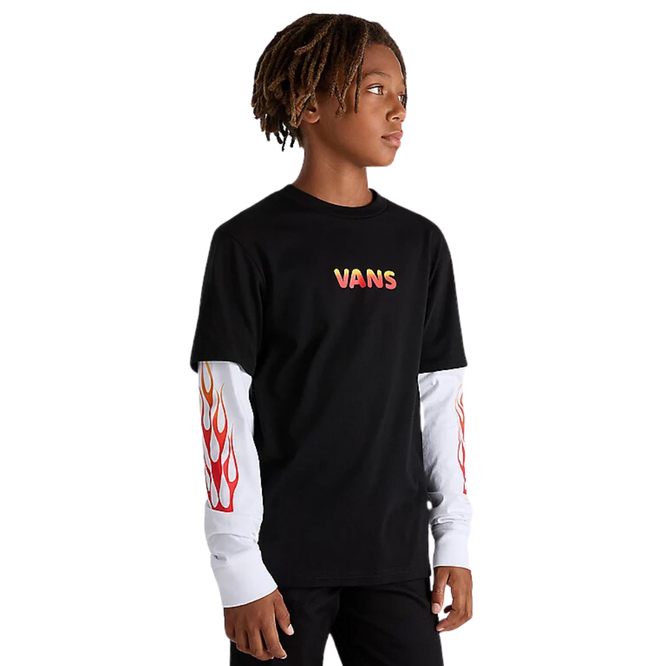 Kids Flame Thrower Twofer T-shirt Black