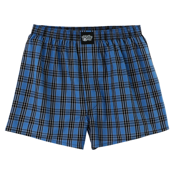 Check Boxer Shorts Crispy Blue