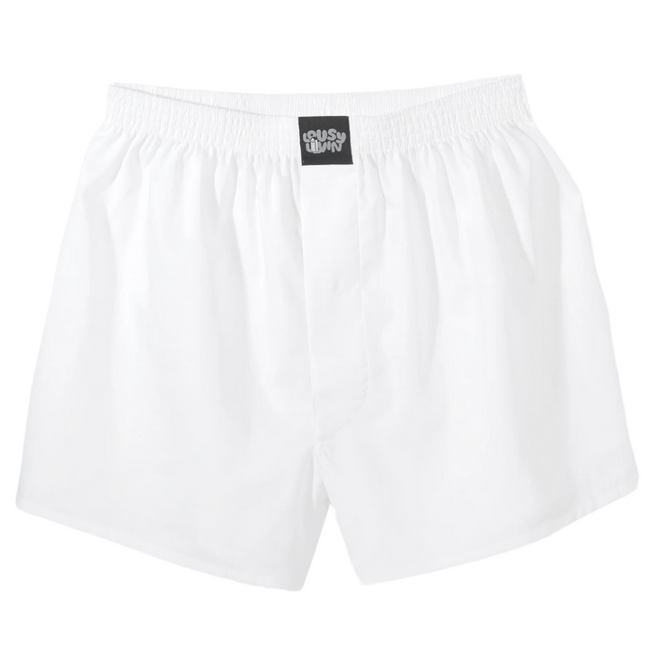 Plain Boxer Shorts White