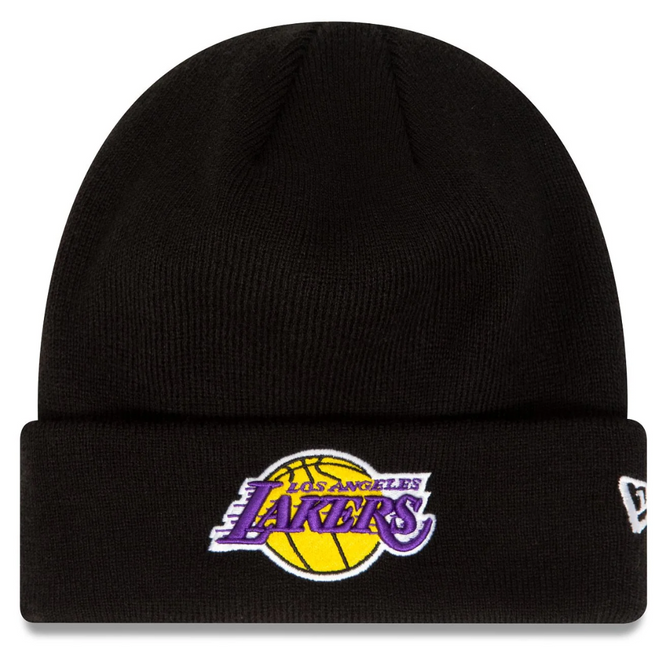 LA Lakers Essential Cuff Beanie Black