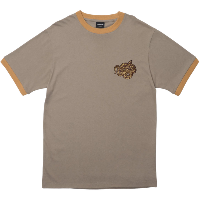 Gewickeltes T-shirt Khaki