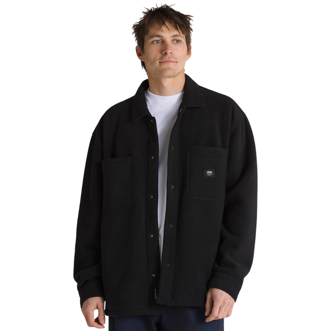 Penmar Heavyweight Fleece Shacket Black