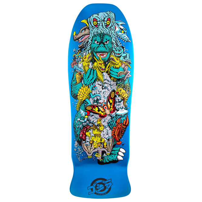 Godzilla Kaiju Roskopp Blue 10.125" Skateboard Deck