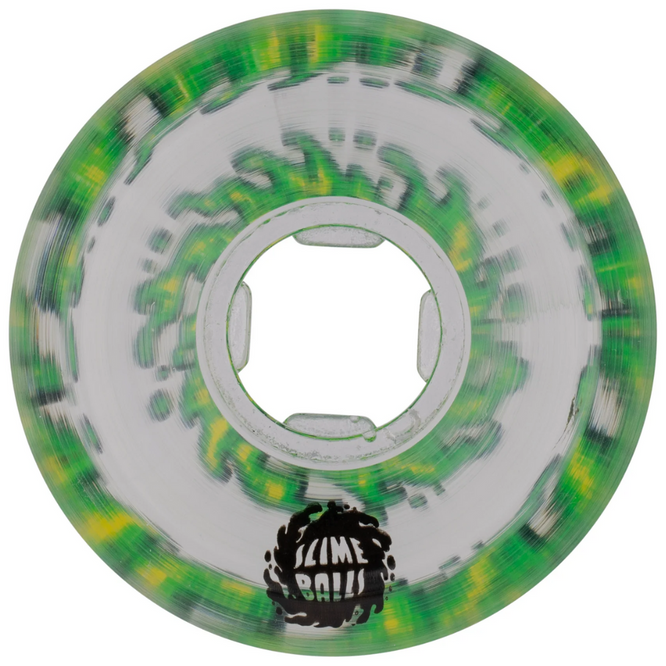 Mirror Vomits Clear Green 99a 53mm Slime Balls Skateboard Wheels