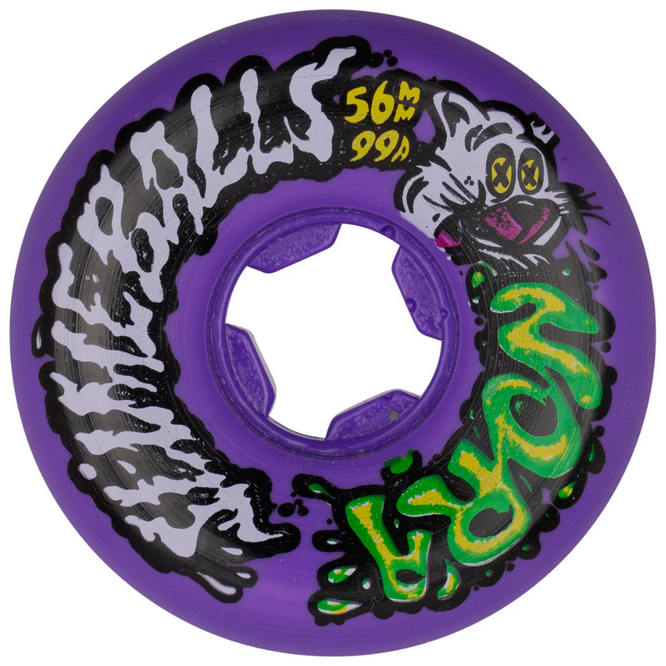 Nora Vasconcellos Guest Vomit Mini Purple 99a 56mm Slime Balls Skateboard Wheels