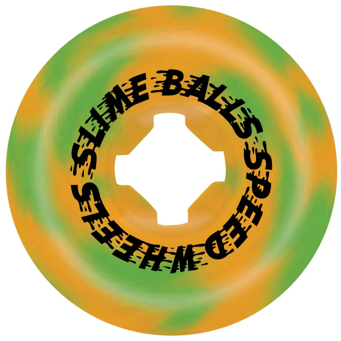 Slime Balls Face Melter Trip Balls Green Orange Swirl 99a 56mm Skateboard Wheels