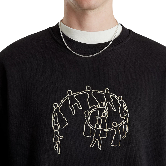 Skate Hold Hands Sweatshirt Noir