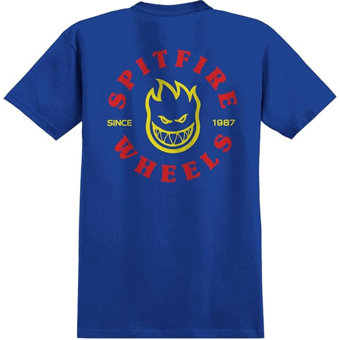 Bighead Classic T-Shirt Royal Blue/Red