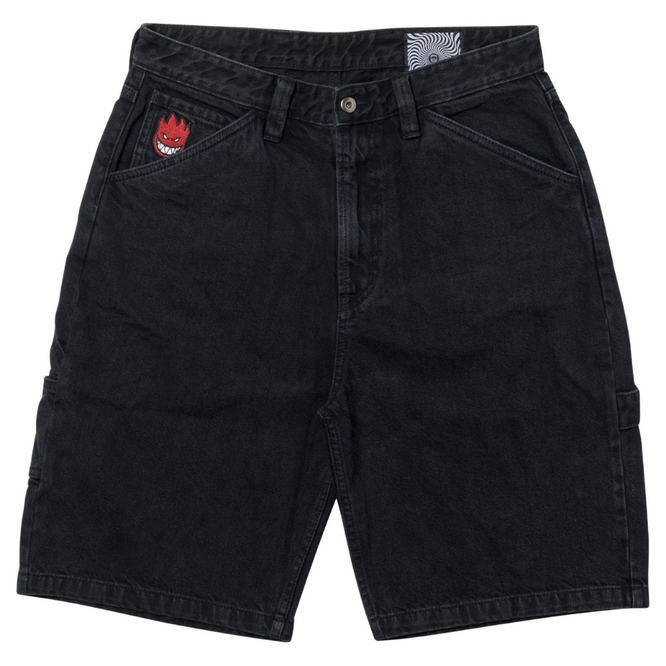 Bighead Fill Denim Black Shorts