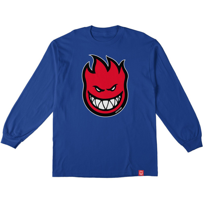 Kids Bighead Fill Longsleeve T-shirt Royal/Red