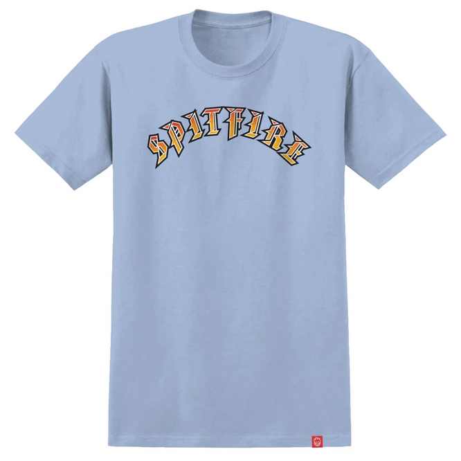 Old E Fade Fill Light Blue/Red/Gold T-shirt