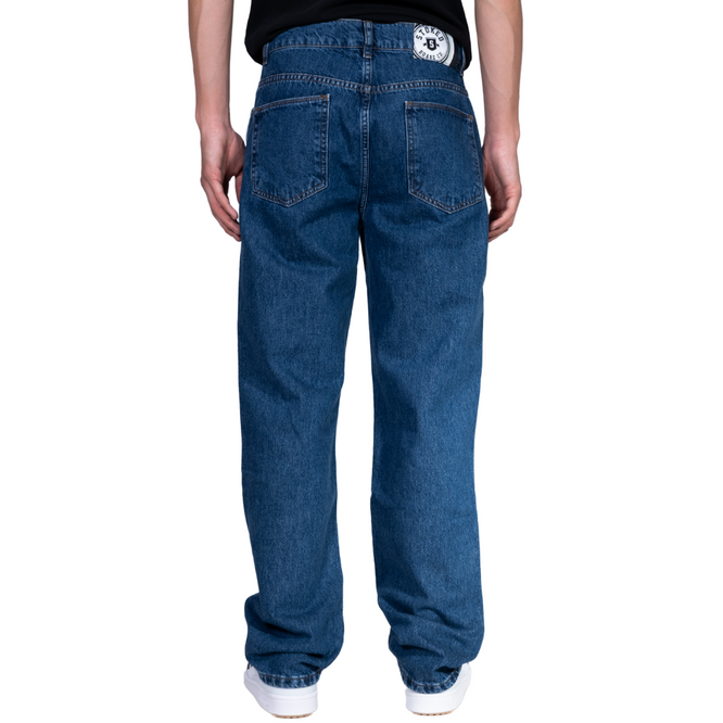 Charger Baggy Denim Pants Dark Blue