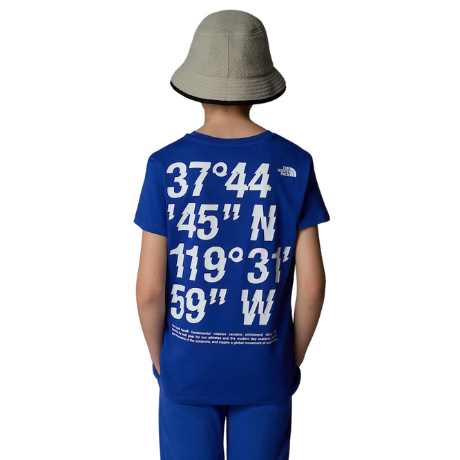 Kids Coordinates Grafik T-Shirt TNF Blau