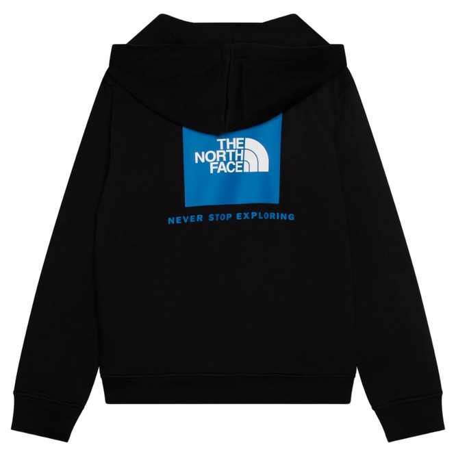 Kids NSE Box Hoodie Black/Hero Blue