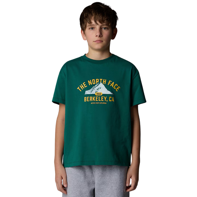 Kids Varsity Graphic Oversized T-Shirt Evergreen