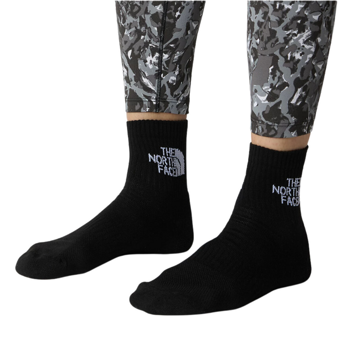 Multi Sport Cush Quarter Socke 3P TNF Schwarz