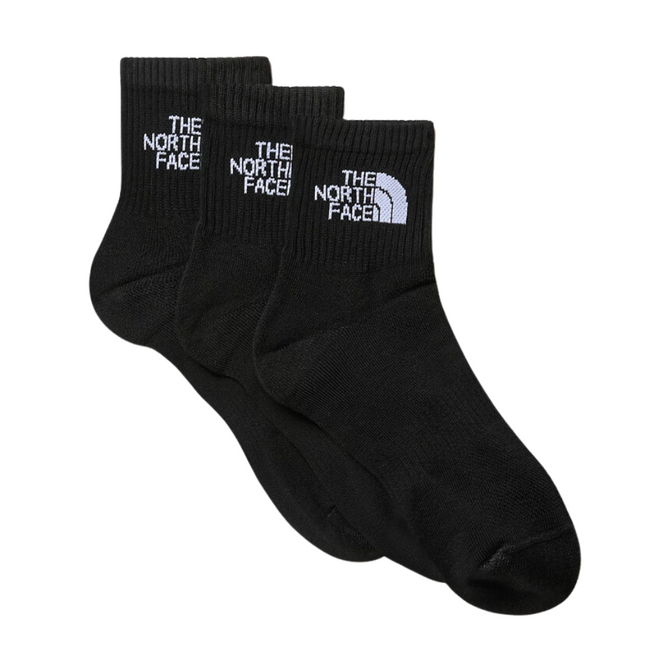 Multi Sport Cush Quarter Socke 3P TNF Schwarz