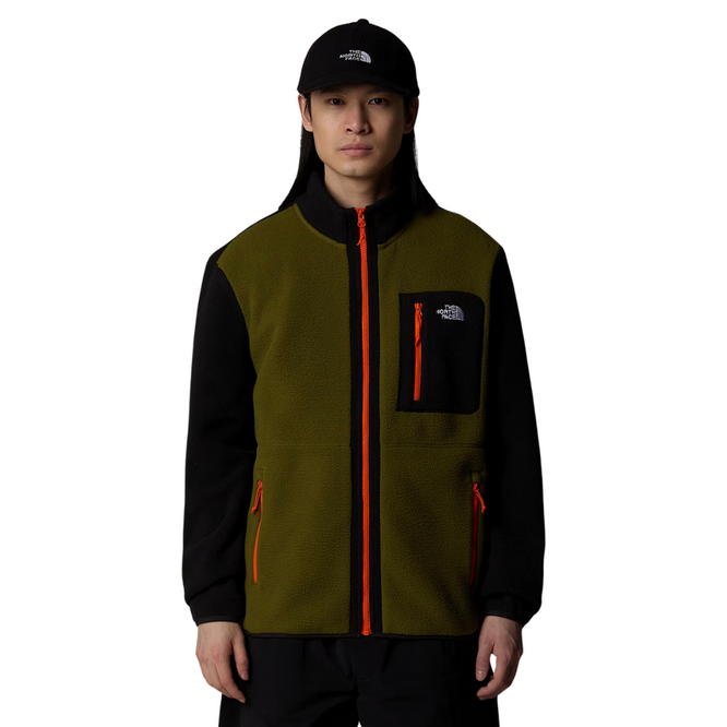 Yumiori Full Zip Fleece Forest Olive/TNF Black/TNF Orange