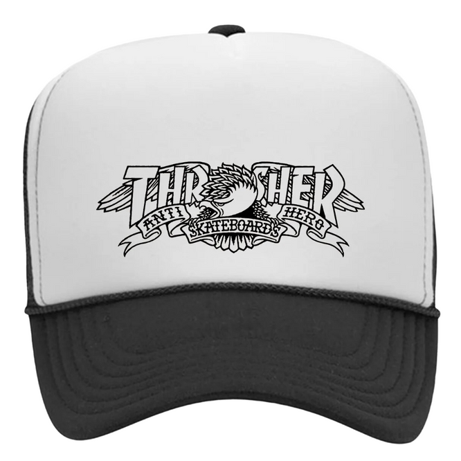 Mag Banner Trucker Cap Schwarz/Weiß