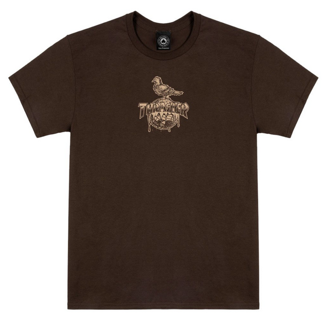 Thrasher x T-shirt Antihero Cover The Earth Dark Chocolate