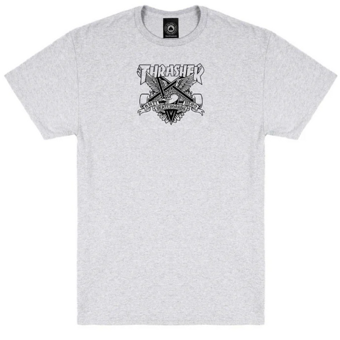 Thrasher x Antihero Eaglegram T-shirt Ash Grey