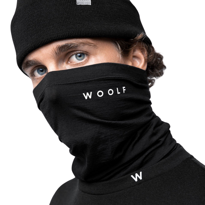 Tinden Merino Neck Gaiter Black